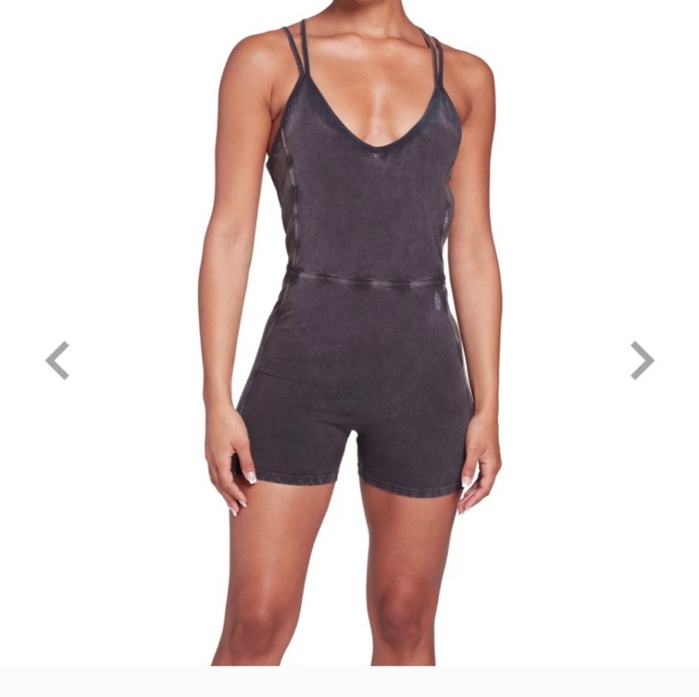 Nwt! Free People Movement Strappy Back Romper Small